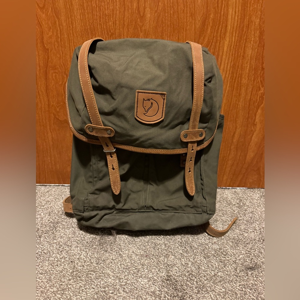 Fjällräven Olive Green Backpack